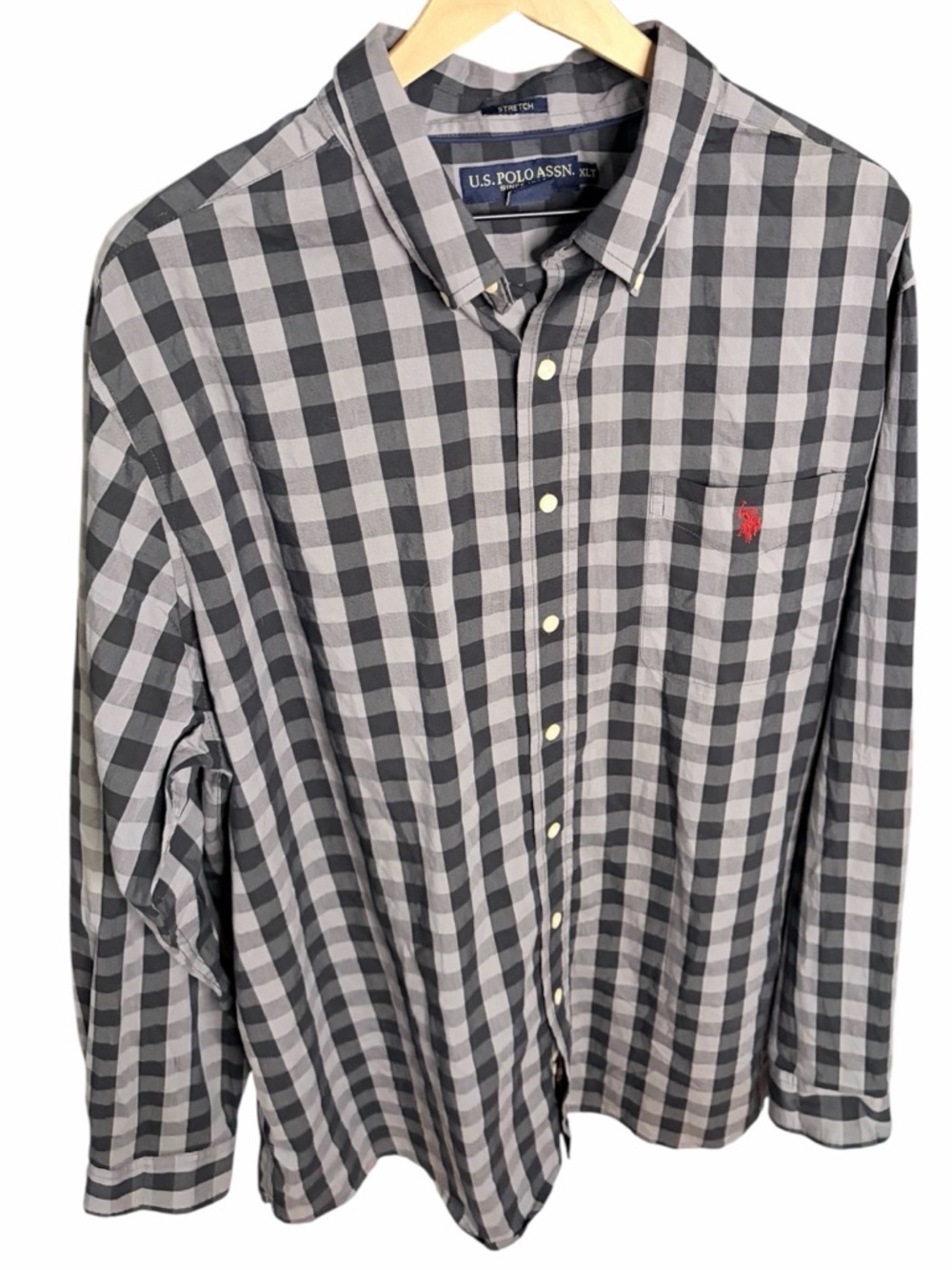 U.S. Polo Assn. Men's Gray Button-Down Casual Shirt